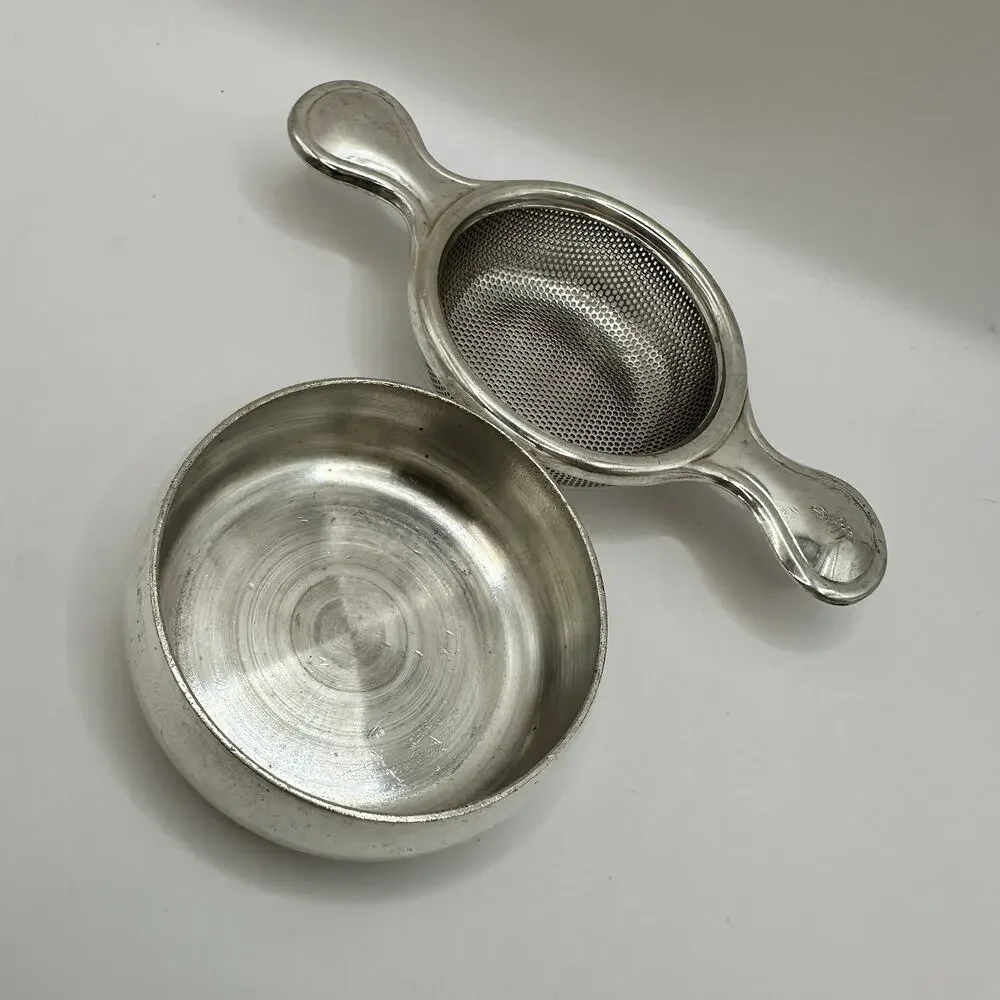 Arthur Price Silver Plated Tea Strainer Holder Stand Silverplate England English
